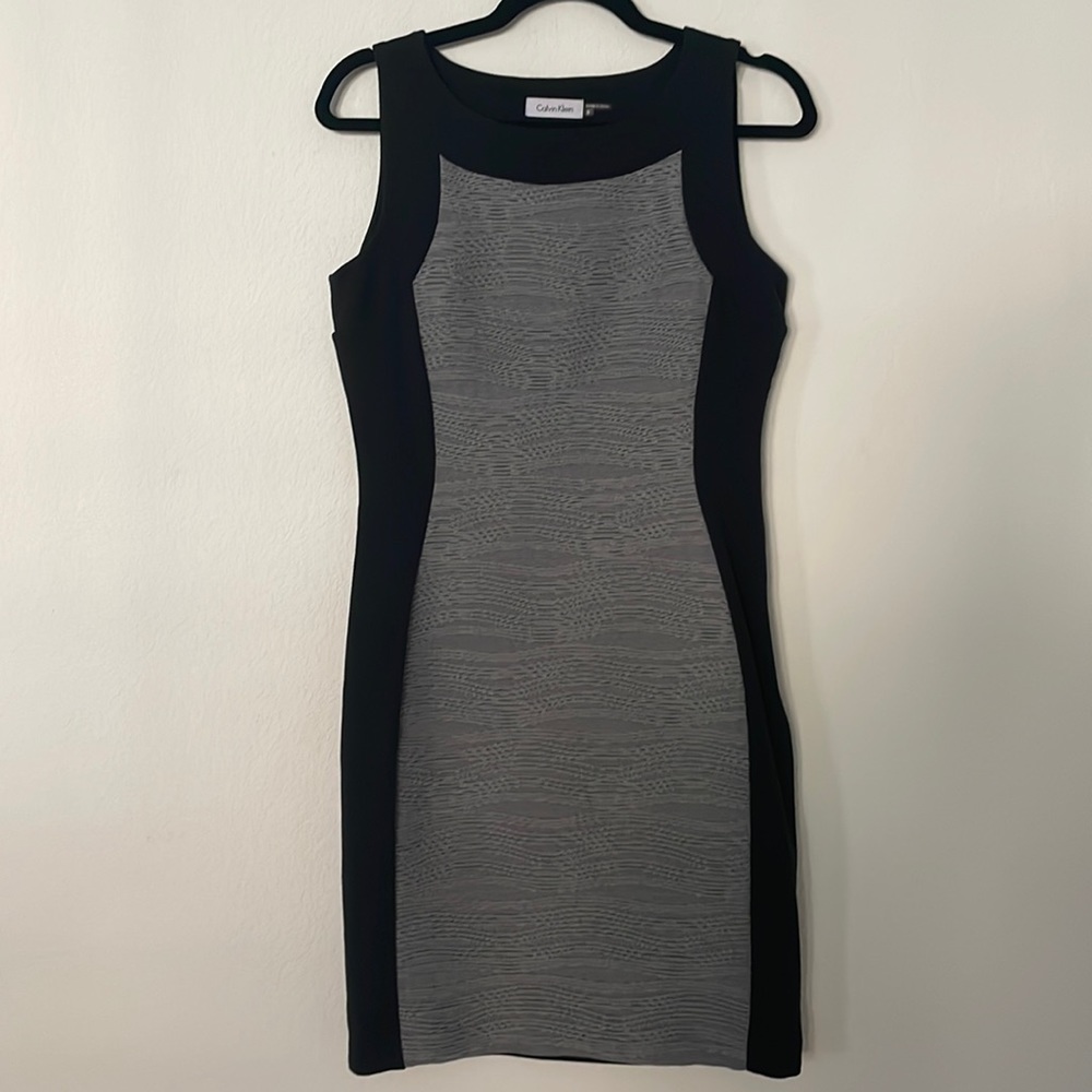 Calvin Klein black / grey dress